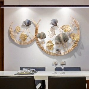 Panel de Arte de pared de Metal de diseñador hecho a mano para interiores de casas de lujo elegante pieza de acento para colgar en la pared 3D - Product Image 6