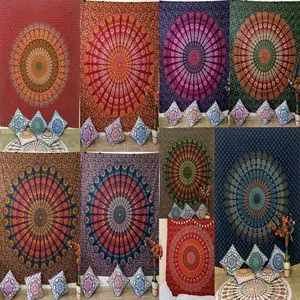 Wandbehang Queen Size Tapisserie Bettwäsche Tages decke Royal Cotton Fabric Wonderful Multiple Color