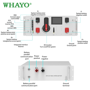 Whayo UL1973 UL9540 인증 HV LiFePO4 배터리 30kWh 45kWh 60kWh 랙 시스템 미국 시장 에너지 저장 배터리 - Product Image 6