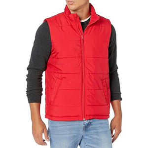 Chaleco acolchado Abrigo de burbujas personalizado con cuello levantado y diseño cálido acolchado sin mangas - Product Image 1