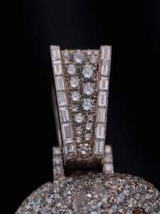 Hot Sale Personalized <b>3D</b> <b>Design</b> 925 Silver Fine Charms Pendant Rapper <b>Jewelry</b> Moissanite Diamond Custom Name Letter Pendant - Product Image 3