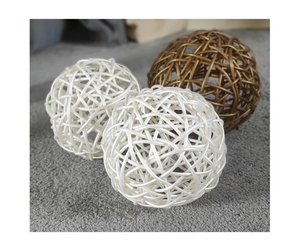 Diseños decorativos de bolas de ratán hechos a mano al por mayor: artesanías ecológicas de Vietnam para exportar en grandes cantidades en todo el mundo - Product Image 4