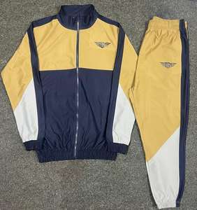 Survêtements zippés en molleton de coton/survêtement zippé Fitness slimfit personnalisé/jogging en molleton d'échauffement - Product Image 3