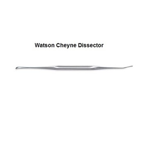 Source d'alimentation manuelle de jeu d'instruments de dissecteur Cheyne en acier inoxydable de haute qualité - Product Image 3