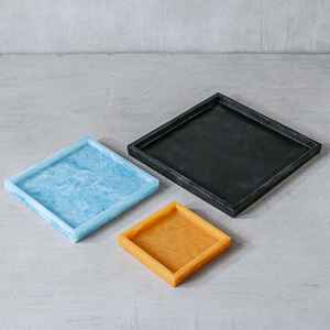 Juego de cena de resina Premium ArtisanGlow, vajilla hecha a mano ecológica para celebraciones cenas lujosas y festivas - Product Image 6