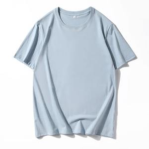 Camiseta de manga corta con cuello redondo de color sólido para hombre y mujer, Camiseta holgada de verano de media manga, unisex, para hombre y mujer - Product Image 3