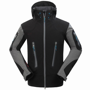 Veste softshell décontractée en peau de requin pour hommes, respirante, imperméable, résistante à l'usure, avec fonction chauffante, fermeture à glissière, vêtements d'extérieur - Product Image 2