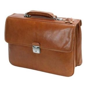 Sac à main en cuir souple pour hommes, sac de conférence de grande capacité en cuir véritable - Product Image 4