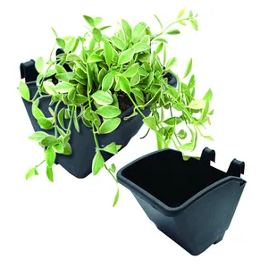 Fornitore di vasi per fioriera in plastica autoirrigante a parete verticale per giardino domestico