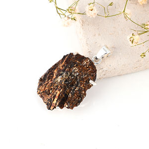 Piedra preciosa de astrofilita natural, colgante de plata de ley 925, ajuste de bisel, elegante, clásico, regalo de boda a la moda para fiestas - Product Image 3