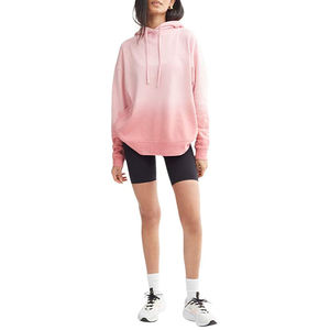 Sudadera con capucha de algodón para mujer, prenda deportiva de talla grande, Casual, de manga larga, fabricante OEM - Product Image 6