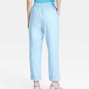 กางเกงวิ่งขาบานสำหรับผู้หญิงกางเกงสเวตเตอร์ระบายอากาศแบนมีเชือกผูกสำหรับใช้กลางแจ้ง - Product Image 6