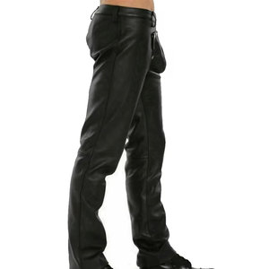 กางเกงหนังผู้ชายน้ำหนักเบาซักได้คุณภาพระดับพรีเมียม - Product Image 4