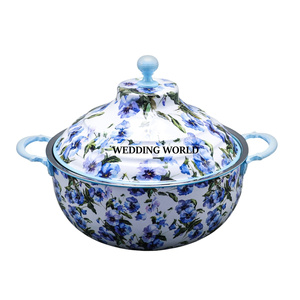 Hotpot de Metal con diseño floral, excelente calidad, diseño de mesa, cazuela, Meena pegatina, calentador de alimentos de Metal de lujo para Oriente Medio - Product Image 1