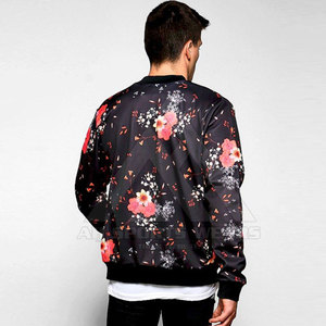 เสื้อแจ็กเก็ตบอมเบอร์สำหรับผู้ชายเสื้อแจ็กเก็ตบอมเบอร์พิมพ์ลายตามสั่ง - Product Image 5