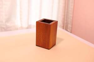 ที่วางอุปกรณ์ครัวแบบตั้งพื้นทรงสี่เหลี่ยมทันสมัย ทำจากไม้เนื้อแข็ง - Product Image 3