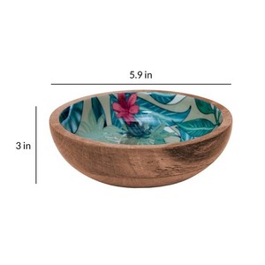 Elegant Custom Engraved <b>Mango</b> <b>Wood</b> <b>Bowl</b> Beautifully Handcrafted for Weddings Eco-Friendly Home Decor - Product Image 1