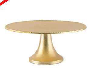 Royal Look Golden Finished Round Shape <b>Cake</b> <b>Stand</b> For Home Hotel Restaurant - Product Image 3