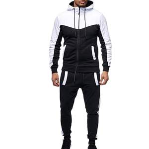 ชุดวอร์มเนื้อผ้าทอระบายอากาศได้ดีสำหรับผู้ชายชุดวอร์มผ้าฟลีซผ้าฝ้าย100% แบบซิปเต็มตัวสำหรับจ๊อกกิ้งกลางแจ้ง - Product Image 1