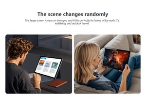 Máy tính bảng 2 trong 1 băng tần kép Wifi 6 kết nối ổn định tải xuống nhanh hơn Hệ điều hành Android 14 128GB thông minh có khả năng điện dung 3g - Product Image 3