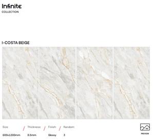 Nouveauté Carreaux de sol en grès cérame poli 600X1200mm Utilisation commerciale pour chambre à coucher Salon Hôtel Cour Porcelaine émaillée - Product Image 4