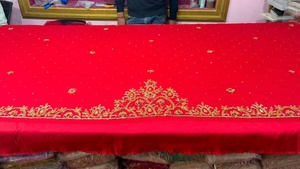 ผ้าขอบปักลายทองคำแบบซาร์โดซีและลูกปัด งานฝีมือ สำหรับชุดเจ้าสาว - Product Image 6