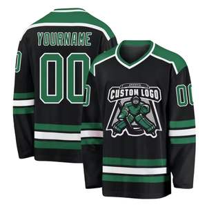 Uniformes de Hockey Personalizados OEM, Ropa Deportiva Ligera de Color Liso, Uniformes de Hockey Sublimados con Bordado de Sarga para Equipos, Nombre del Jugador - Product Image 1