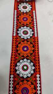 Custom Made with Fine Machine Embroidered <b>Ribbons</b> & <b>Laces</b> in Various Designs & Colours for Indian Festival Dresses - Product Image 6