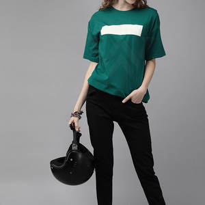 Diseño único de manga corta Camisetas de mujer Camisetas de algodón para mujer Camisetas de mujer al por mayor - Product Image 4