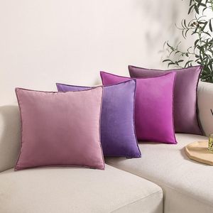 หมอนสี่เหลี่ยมตกแต่ง18in x 18in สีทึบนุ่มถักนิตติ้งปราศจากน้ำยางข้นสำหรับบ้านโรงแรมโซฟาห้องนอนรถโซฟาของตกแต่ง - Product Image 4