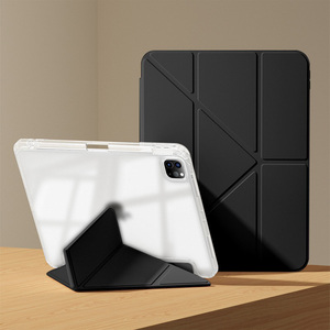 IPAD Pro 11 (2024) Étui de protection noir certifié ROHS en TPU PU et silicone pour la charge et l'utilisation du sommeil - Product Image 3