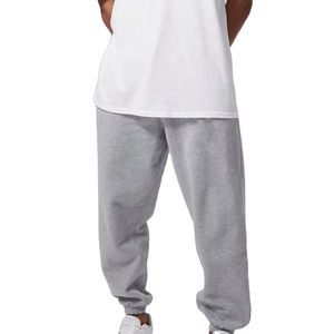 Moda estilo callejero de gran tamaño holgado ajuste gráfico impreso ligero suave tela transpirable cómodo sudor pantalones de hombre - Product Image 1