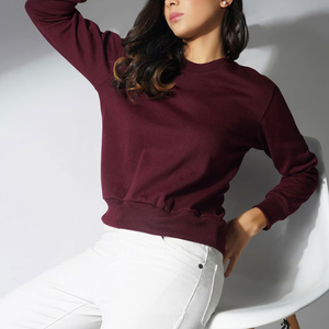 Sudadera con capucha de alta calidad, sudaderas extragrandes de manga larga, Invierno 2025, insignia frontal de tasa de venta al por mayor OEM transpirable para mujer - Product Image 5