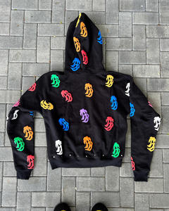 Sudadera con Capucha Oversize de Poliéster/Algodón Sólido para Invierno, Estampado Puff, Estilo Urbano, con Logo Personalizado, Gruesa, Transpirable y de Secado Rápido - Product Image 3
