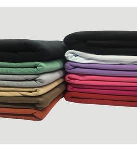 Factory Knitted Sport Jersey Apparel Black Two-Ply Fleece Fabric 75% Cotton 20% Polyester 5% Spandex Comfortable Costumes - Product Image 5