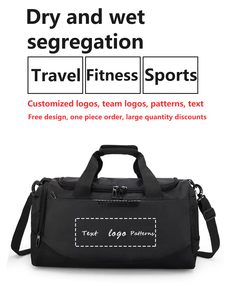 Logo personnalisé en cuir véritable de haute qualité grande capacité Portable multifonctionnel Camping étanche Gym sport sac de voyage - Product Image 5