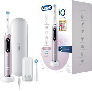 <b>Oral</b>-<b>B</b> IO Series 9 Electric <b>Toothbrush</b> 2 Modes with 7 Cleaning Options Pink Quartz Charging <b>Case</b> Dental Care Colour Display - Product Image 1