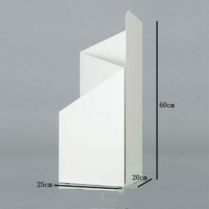 Soporte de paraguas de hierro blanco geométrico 25x20x60cm Irregular Home Office Lobby Display & Storage Rack para apropiado - Product Image 5