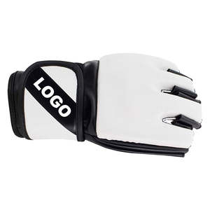 Gants de boxe MMA en cuir personnalisés, demi-doigts, entraînement unisexe, toutes tailles, sparring, grappling, mitaines, arts martiaux, sports, kickboxing - Product Image 5