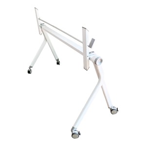 Minimally Designed <b>Foldable</b> Office Furniture <b>Table</b> <b>Legs</b> with Wheels - Product Image 1