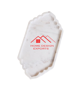 ถาดเสิร์ฟอาหารหินอ่อนทำมือพร้อมที่จับโลหะดีไซน์ล่าสุด - Product Image 2