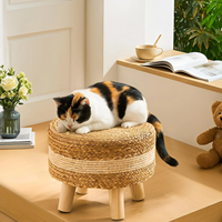 Jacinthe d'eau Pouf rond Patio Repose-pieds Décoration de la maison Matériaux naturels Écologique Fabriqué au Vietnam Durable Vente en gros
