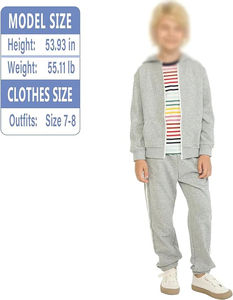 Conjunto de chándal con logotipo personalizado para niños, chándales de lana hechos a medida para niños, chándal infantil al por mayor, conjunto de 2 piezas - Product Image 6