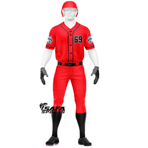 Conjunto de Uniforme de Béisbol Personalizado de Secado Rápido y Transpirable, Jersey y Pantalones de Béisbol de Poliéster - Product Image 3