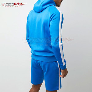 Men <b>Hoodie</b> And Shorts Set With Zipper Top And Drawstring Shorts For Casual Streetwear Style Two Piece Men <b>Hoodie</b> And Shorts Set - Product Image 6