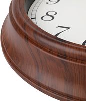 Jam Dinding Dekoratif Satu Sisi Bertenaga Baterai Kuarsa Besar, Set Multi-bagian Motif Kayu Art Deco yang Dapat Disesuaikan, untuk Rumah