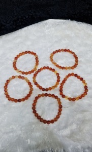 Unisex 8mm Faceted Carnelian Crystal <b>Healing</b> <b>Bracelet</b> Handmade Red/Orange Color <b>Bracelet</b> for Men and Women - Product Image 6