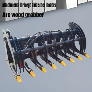 Beliebter Holz greifer für Kompakt lader Bagger Hydraulischer Dreh greifer mit austauschbarem Greifer - Product Image 3