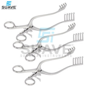 Retractor Weitlaner, Retractor de punta roma redonda de autorretención, instrumentos quirúrgicos veterinarios de SUAVE SURGICAL INSTRUMENTS - Product Image 3