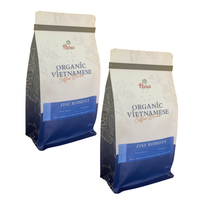 Prix bon marché Robusta miel Vietnam à l'usine Grains de café torréfiés purs 1tonne OEM Parfum fort, amer fort Prix de gros
